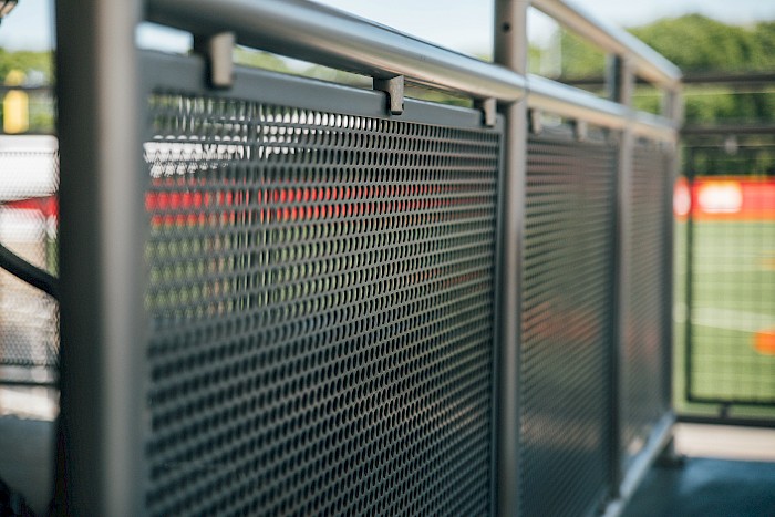 Interna-Rail with Perforated Infill Panels