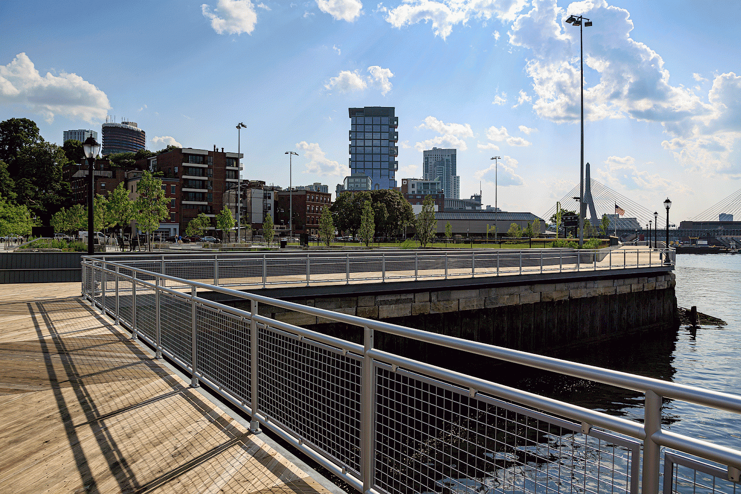 Aluminum Railing with Wire Mesh Infill Panels